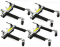 Stark Set of (4) Wheel Dolly Car Skates Vehicle Positioning Hydraulic Tire Jack Truck Rv Trailer Pick Up Dolly Ratcheting Foot Pedal, 1500LBS