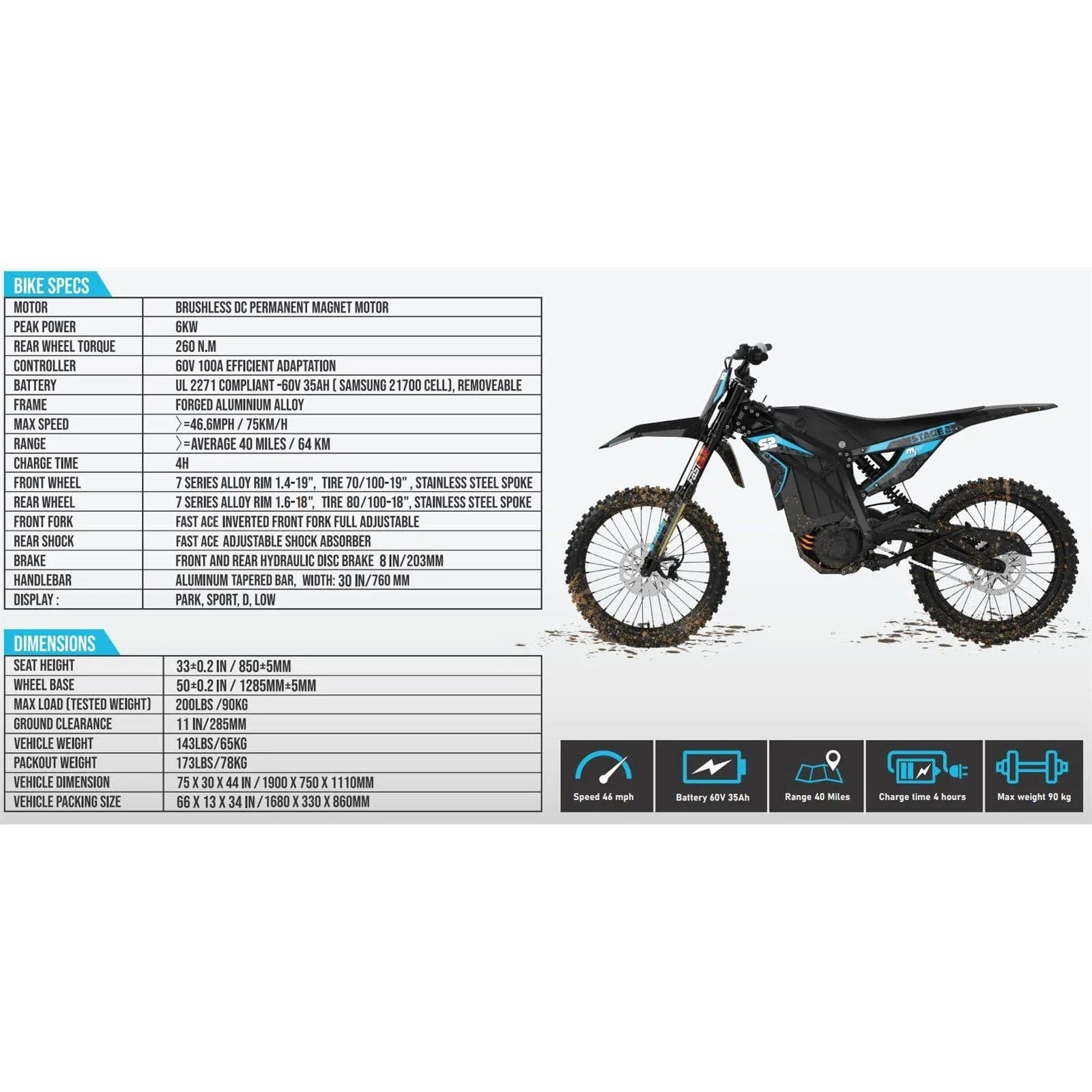 Stage2 Off-Road Electric Dirt Bike