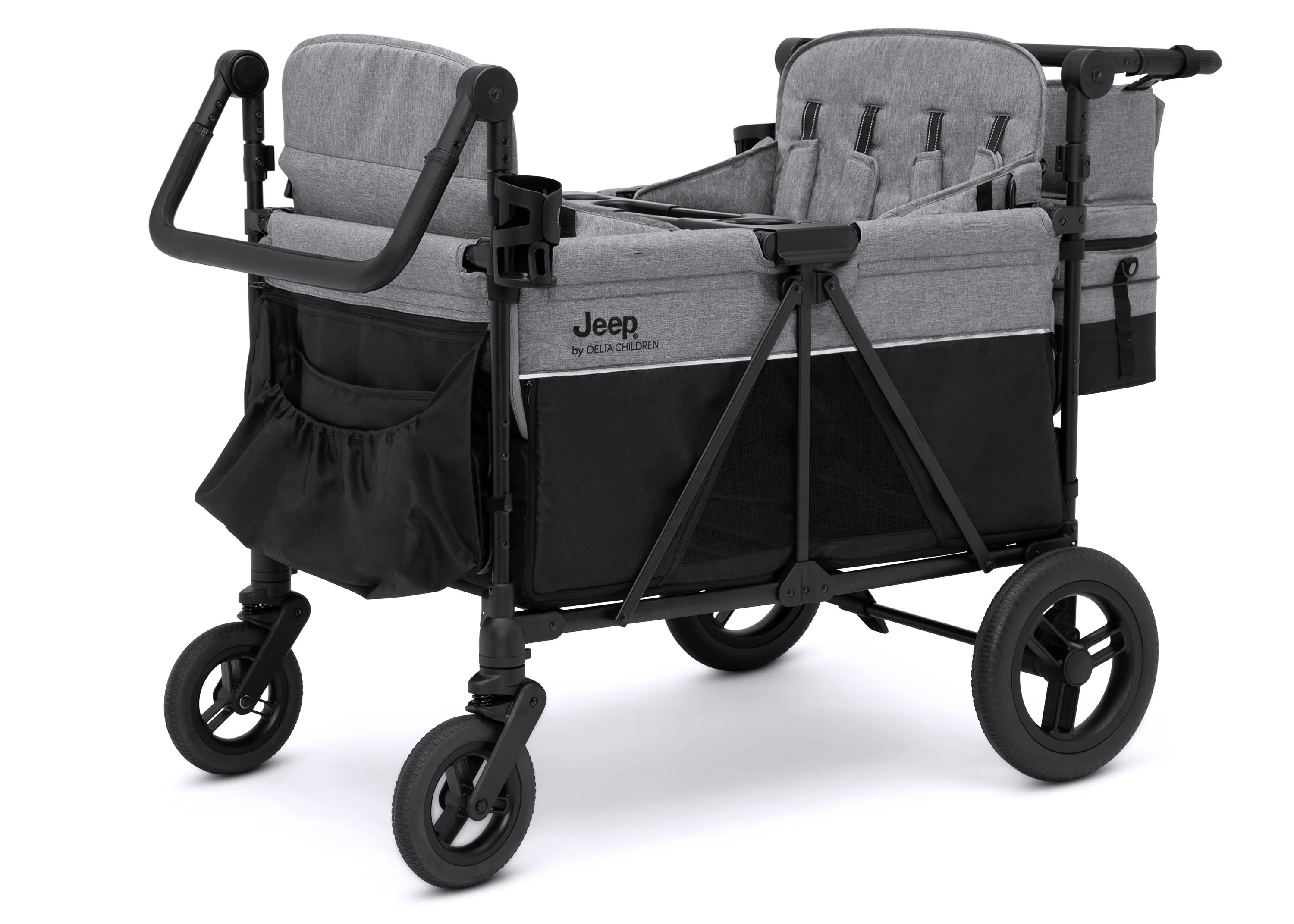 Jeep Wrangler Deluxe 4 Seater Stroller Wagon with Cooler Bag