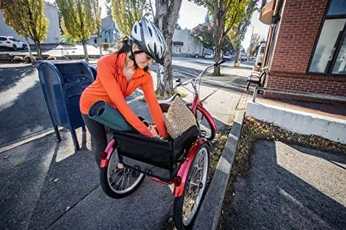 Schwinn Meridian Adult Tricycle Bike Mens and Womens Three Wheel Beach Cruiser 26-inch Wheels Low Step-Through Frame Wide Seat Rear Folding Basket Sin