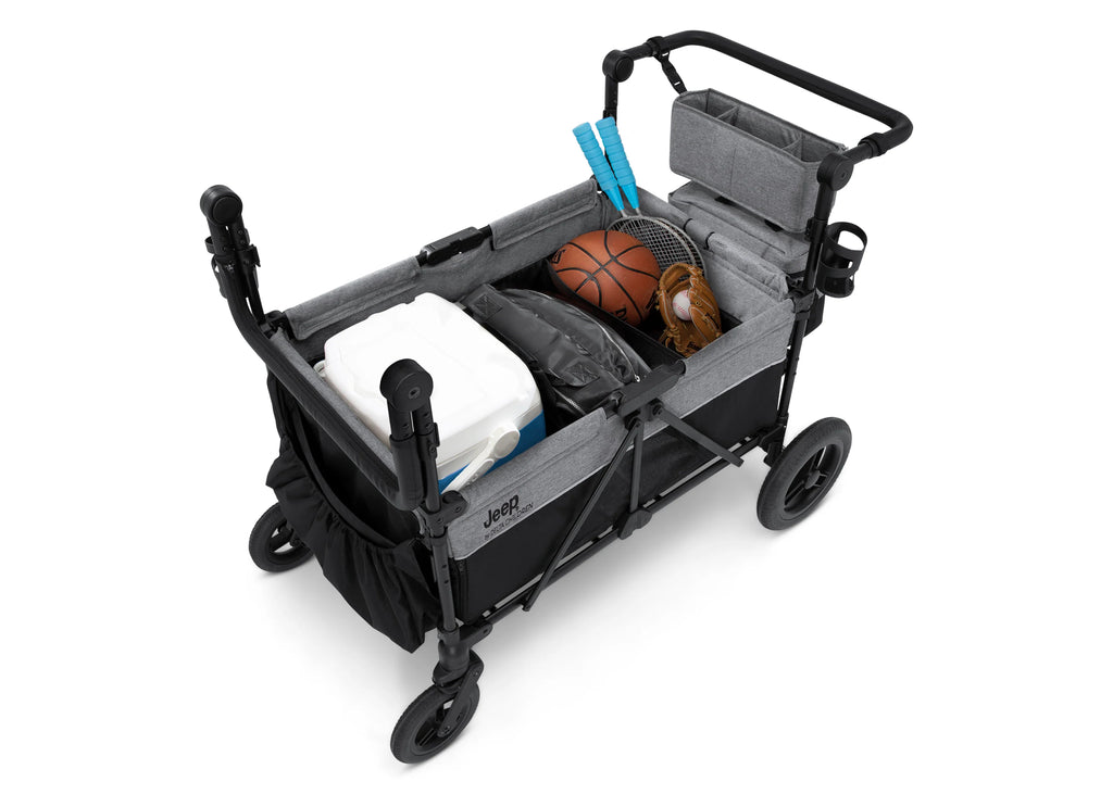Jeep Wrangler Deluxe 4 Seater Stroller Wagon with Cooler Bag