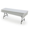 Lifetime 4-Pack Commercial Stacking 8 ft Folding Table – White (80344)