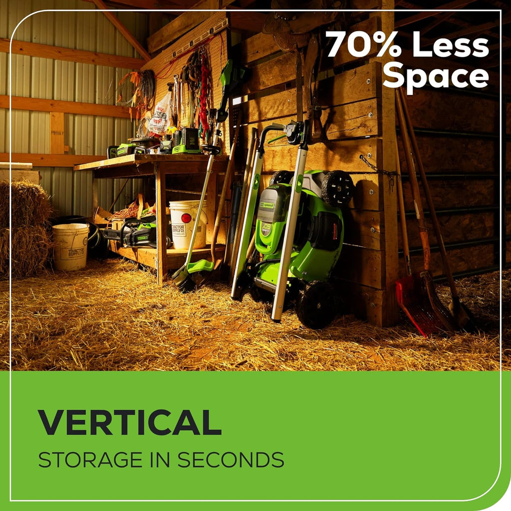 Greenworks 60V 21” Cordless (Self-Propelled) Lawn Mower , 2 x 4.0Ah Batteries and Dual Port Rapid Charger