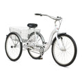 Schwinn Meridian Adult Tricycle Bike Mens and Womens Three Wheel Beach Cruiser 26-inch Wheels Low Step-Through Frame Wide Seat Rear Folding Basket Sin