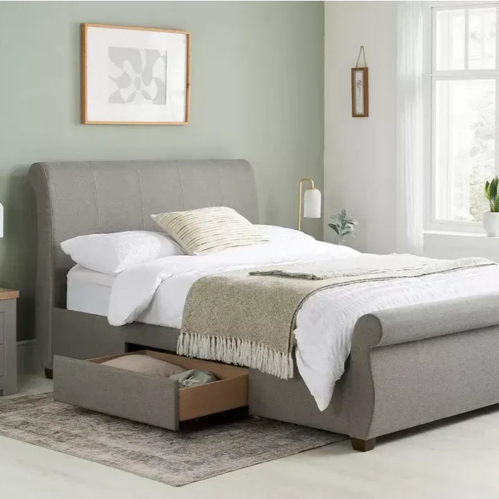Gray Premium Storage Bed Frame