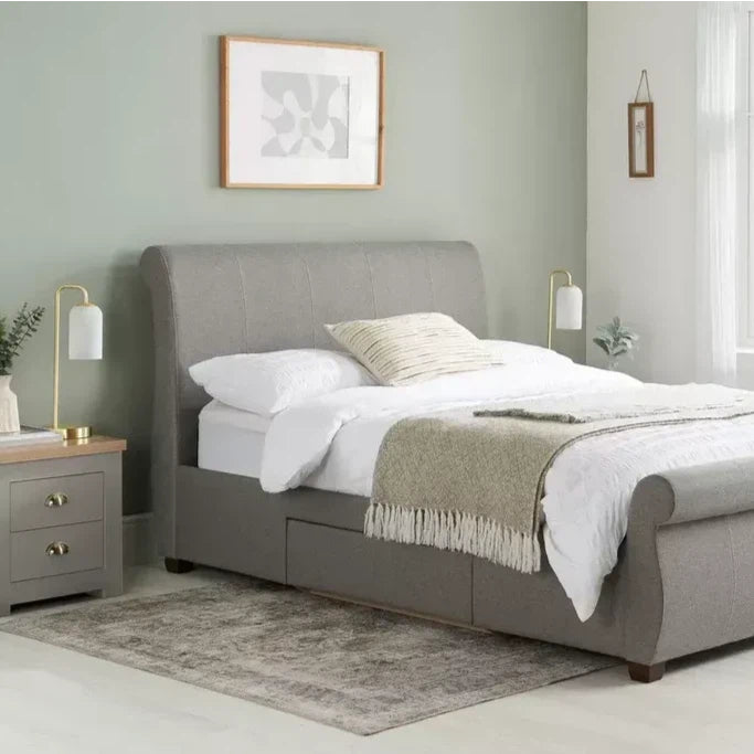 Gray Premium Storage Bed Frame