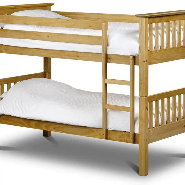 White Wooden Bunk Bed